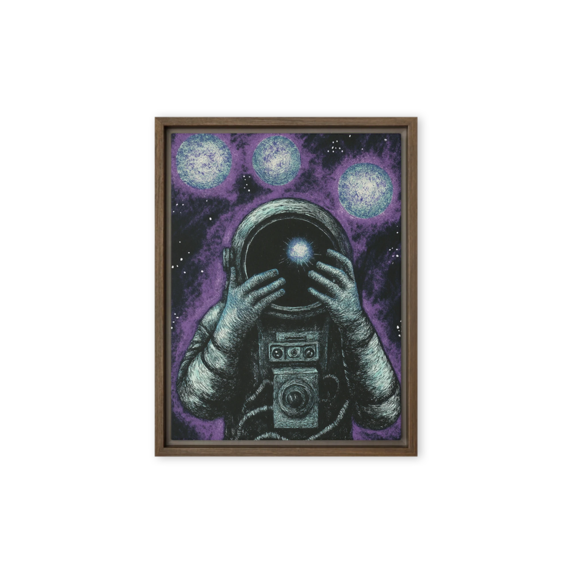 Astronaut Gazing into Space