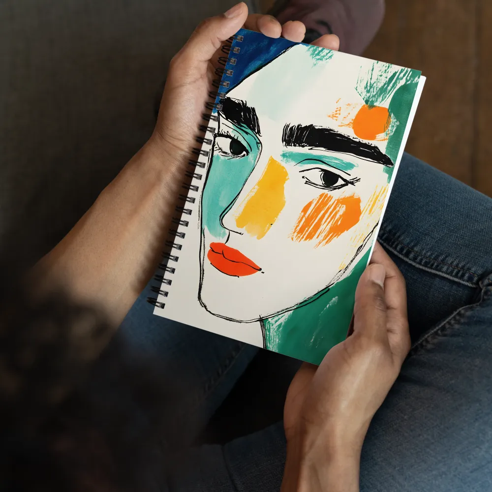 Expressive Color Portrait 
 Spiral Notebook | 140 pages