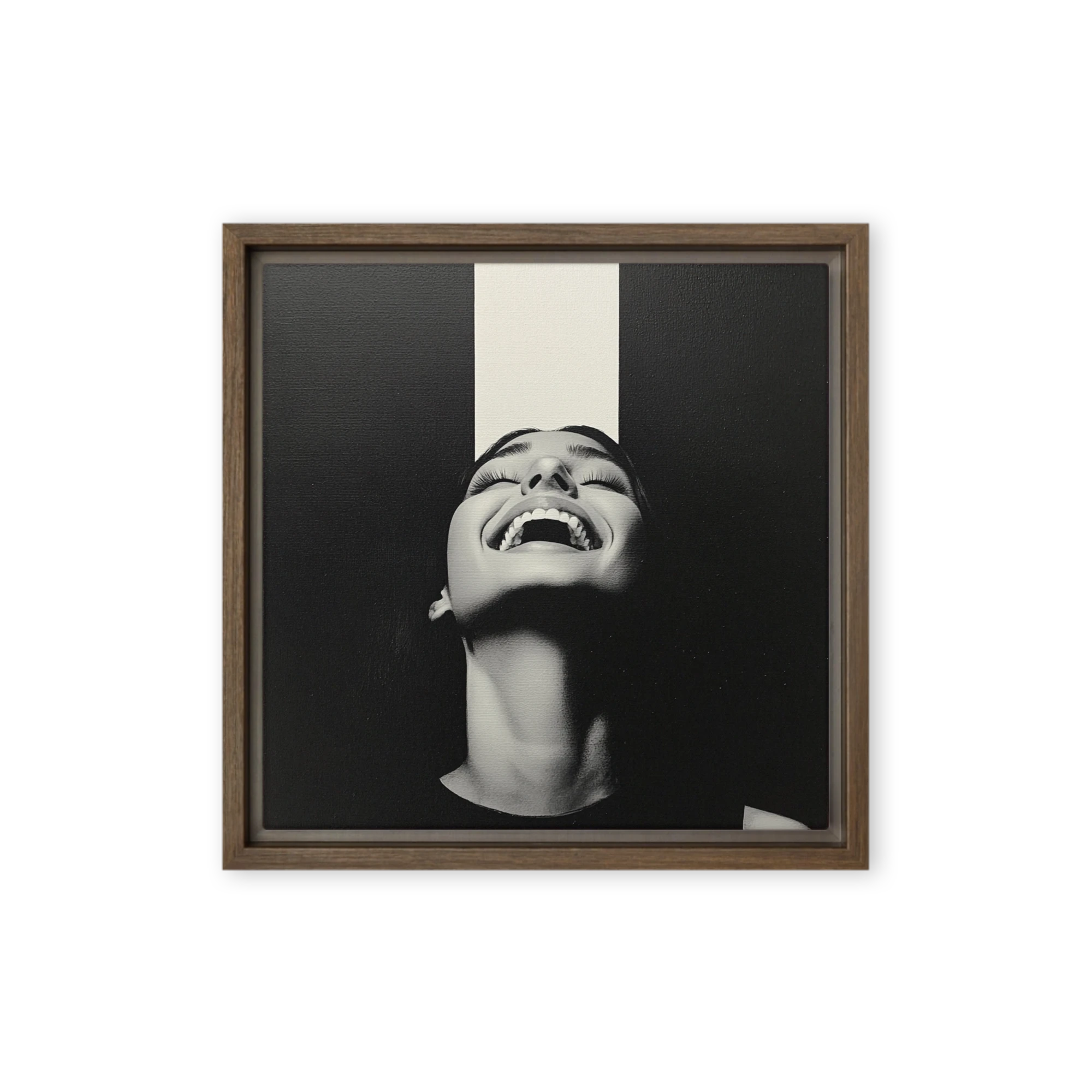 Joyful Expression in Monochrome | Art Print