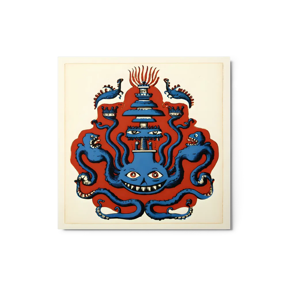 Grinning Octopus Totem | Art Print