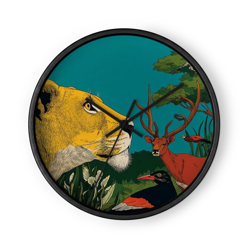 Forest Gathering | Wall Clock