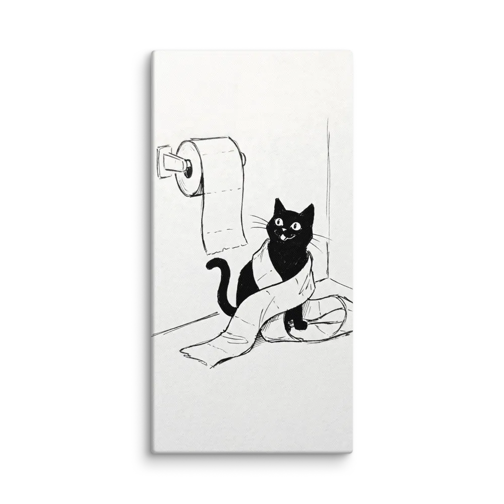 The Mischievous Unroller 
 Canvas | 10″x 20″