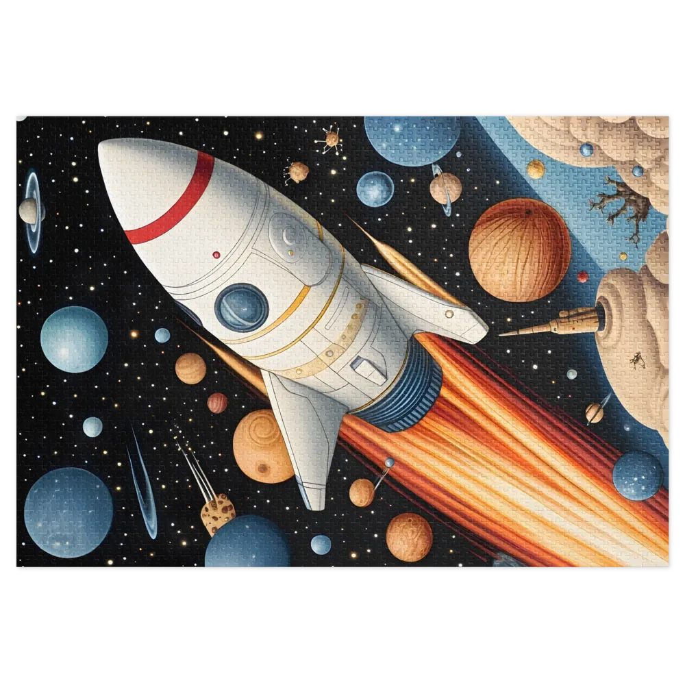 Retro Rocket Journey | Jigsaw Puzzles