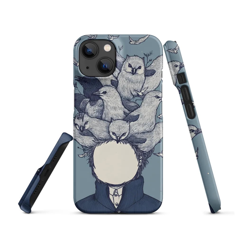 Person Surrounded by Birds | Phone Case