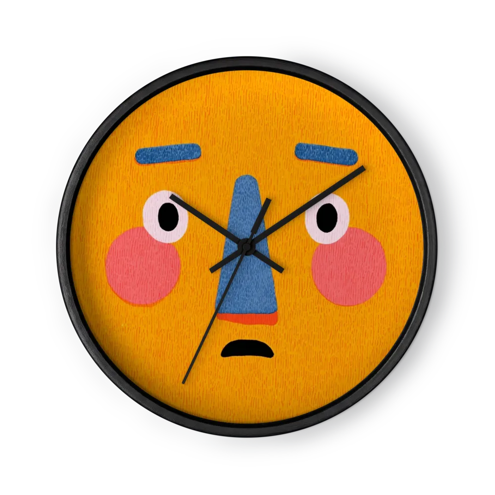 Orange Expression | Wall Clock