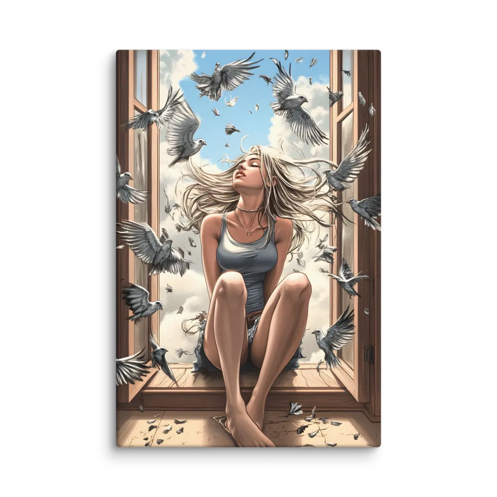 Flight of Serenity 
 Canvas | 32″x 48″