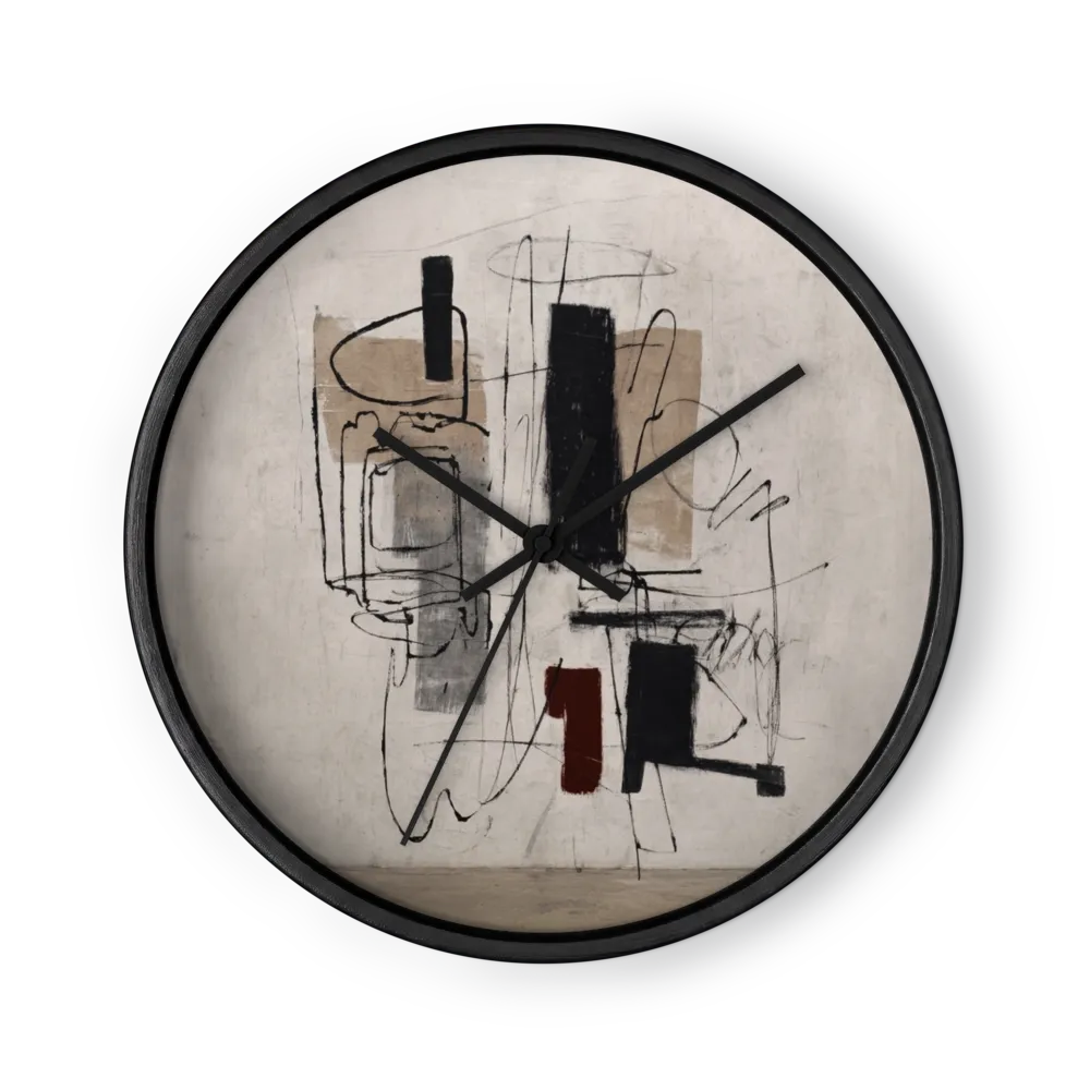 Monochrome Form and Gesture | Wall Clock