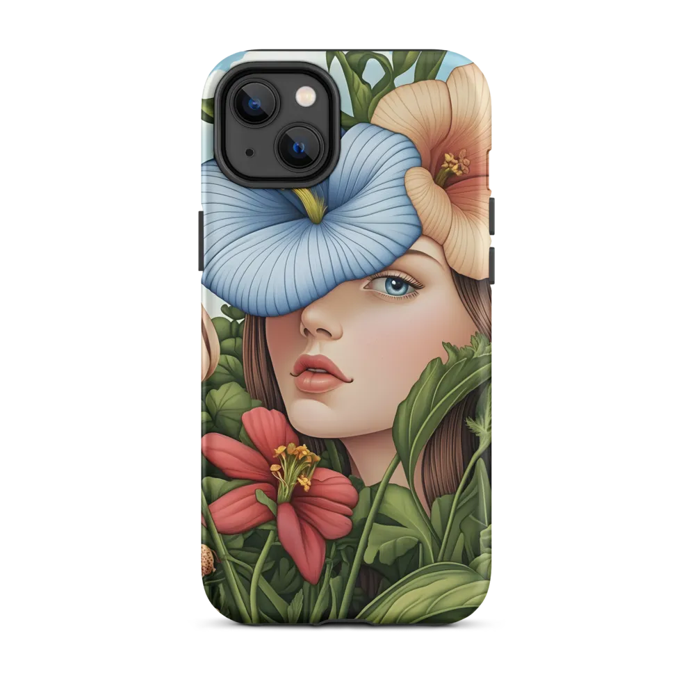 Woman with Floral Headpiece | Phone Case