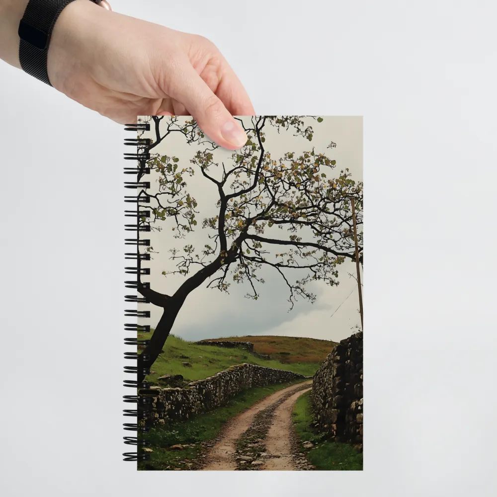 Winding Path Through Hills 
 Spiral Notebook | 140 pages