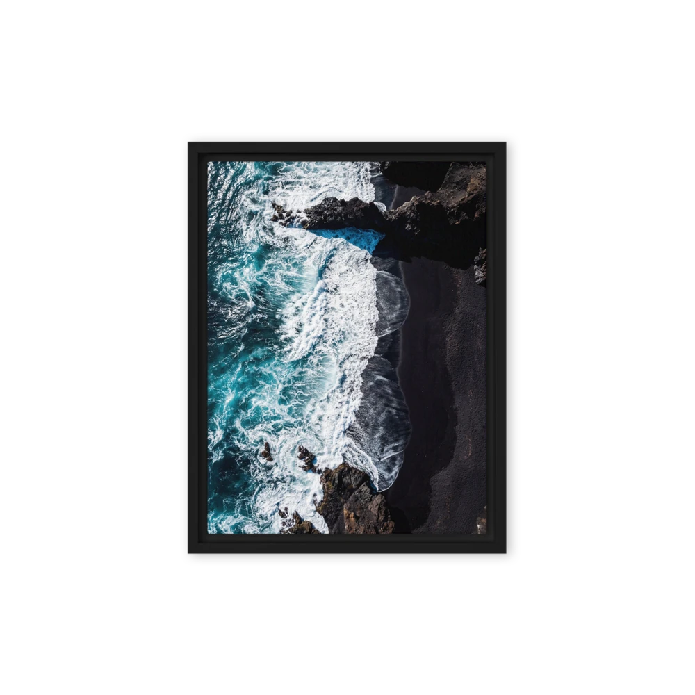 Black Sand Shoreline | Art Print