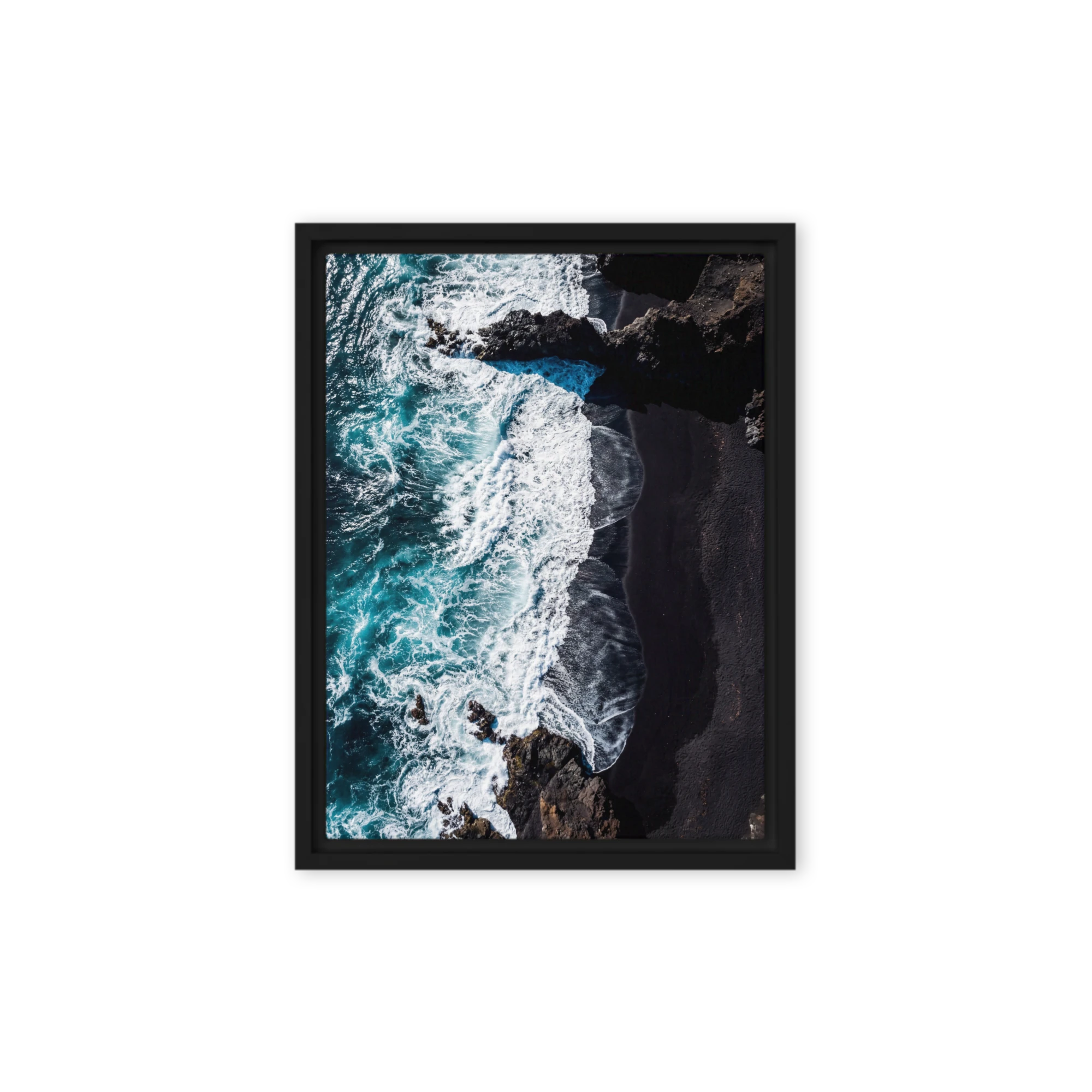 Black Sand Shoreline | Art Print