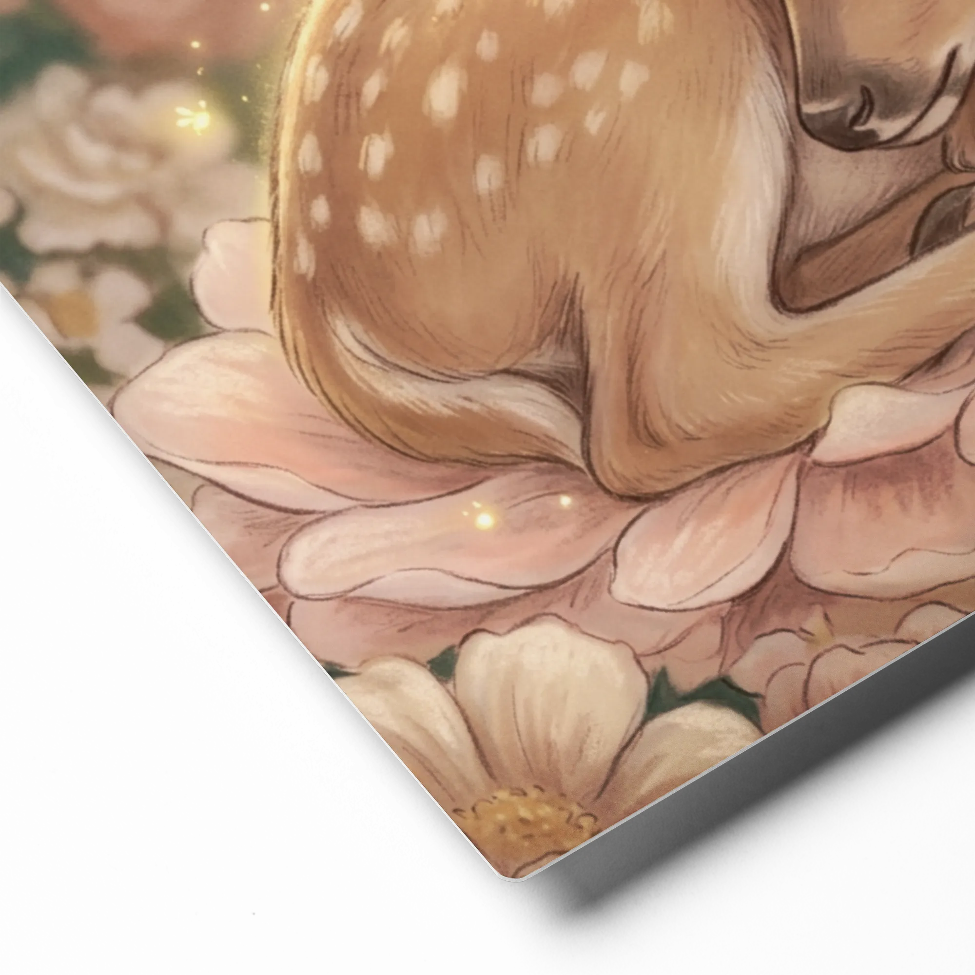 Slumbering Fawn 
 Metal Print | 20″x 30″