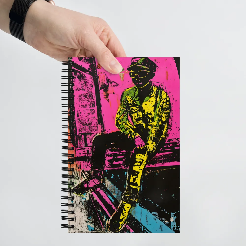 Urban Neon Portrait 
 Spiral Notebook | 140 pages