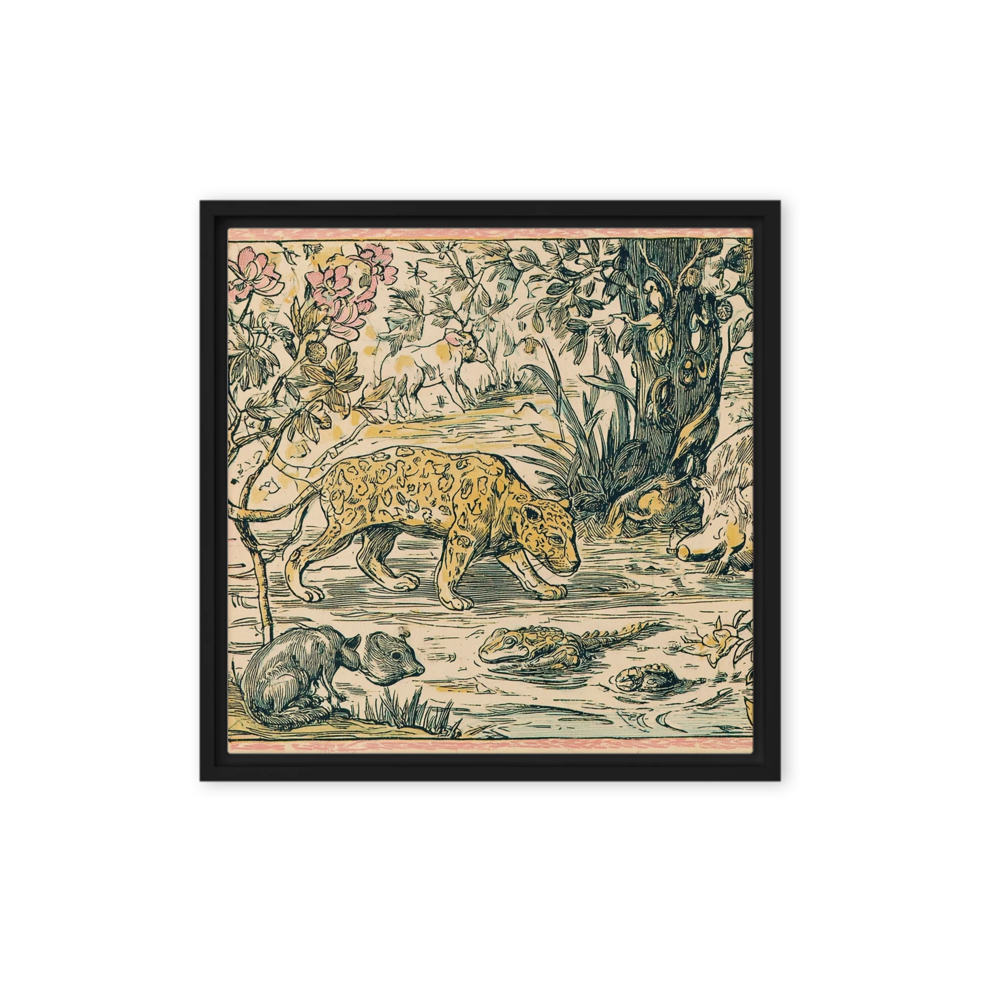 Wild Animals Vintage Engraving