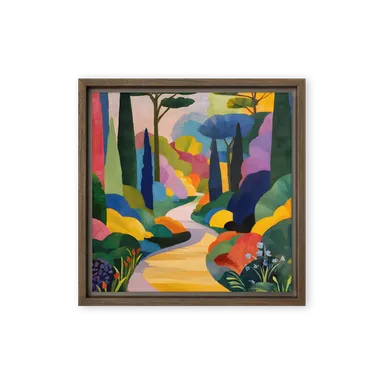 Fractured Mediterranean landscapes in cobalt — Faceted gouache blocks