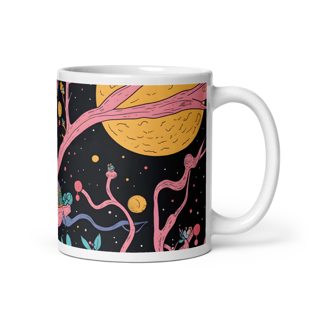 Cosmic Owl Perch 
 Mug with Black inside