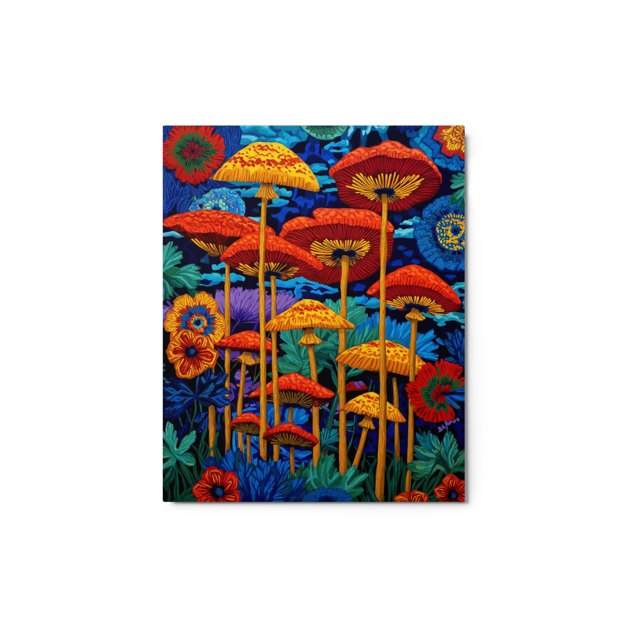 Fungal Symphony 
 Canvas with White Frame