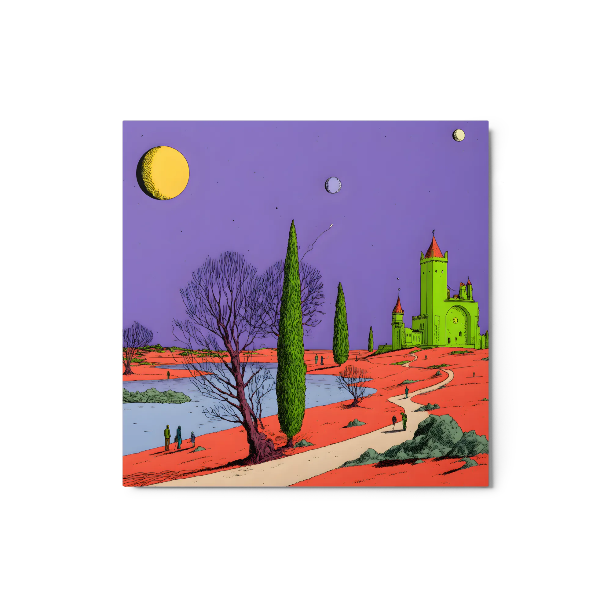 The Alien Citadel 
 Canvas with Black Frame
