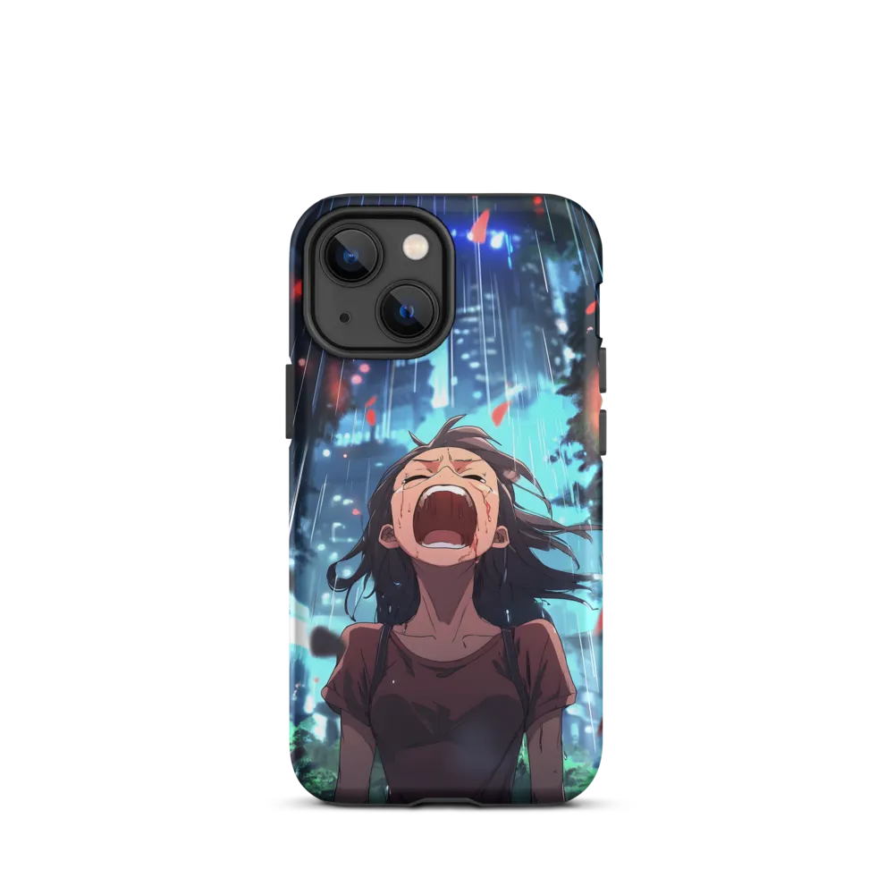 Female Figure in Urban Landscape | Phone Case