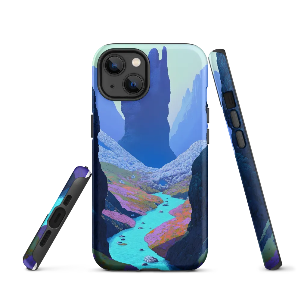 Valley of the Blue Monoliths | Phone Case