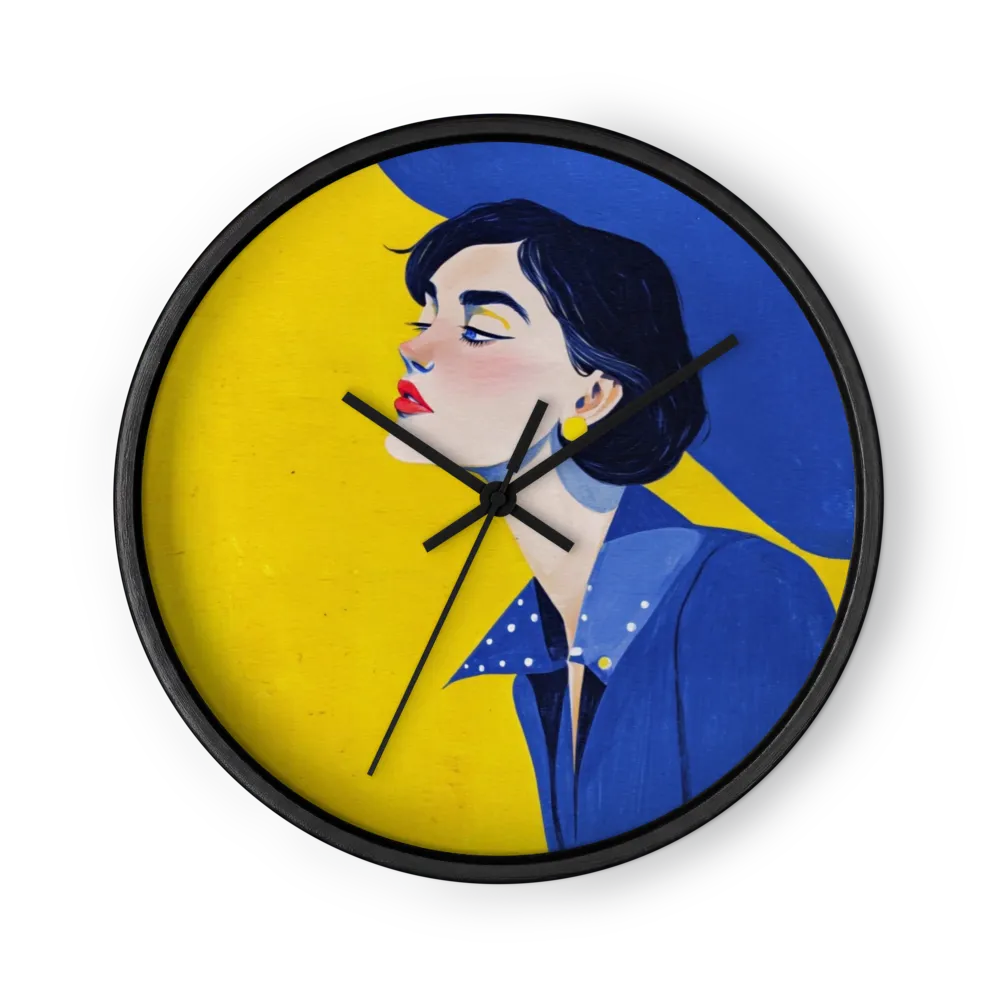 Face to Face in Cobalt — Profiles on Yellow