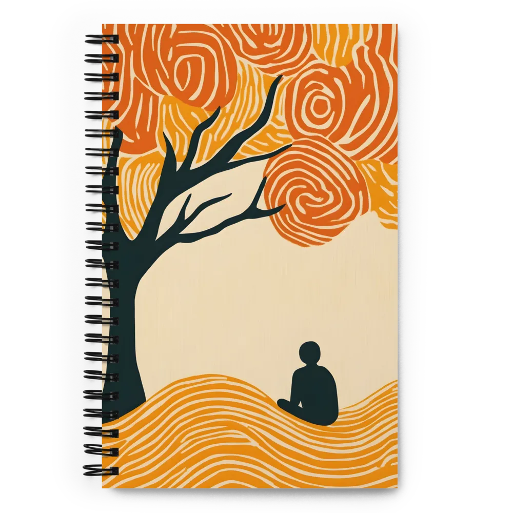 Contemplation Under the Swirling Tree 
 Spiral Notebook | 140 pages