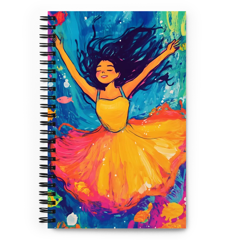 Joyful Underwater Dance 
 Spiral Notebook | 140 pages