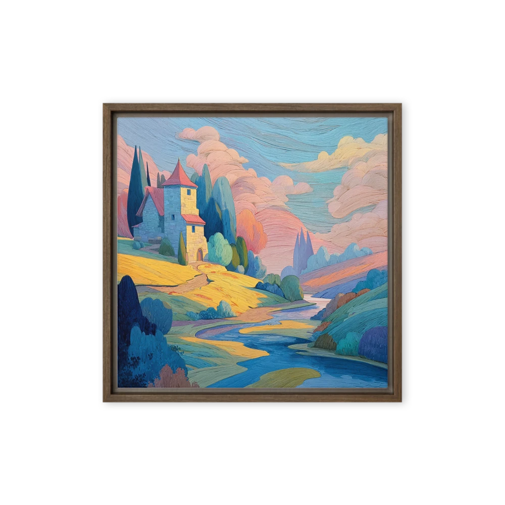 Whimsical Textured Landscape | Art Print