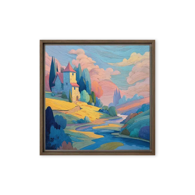 Whimsical Textured Landscape | Art Print