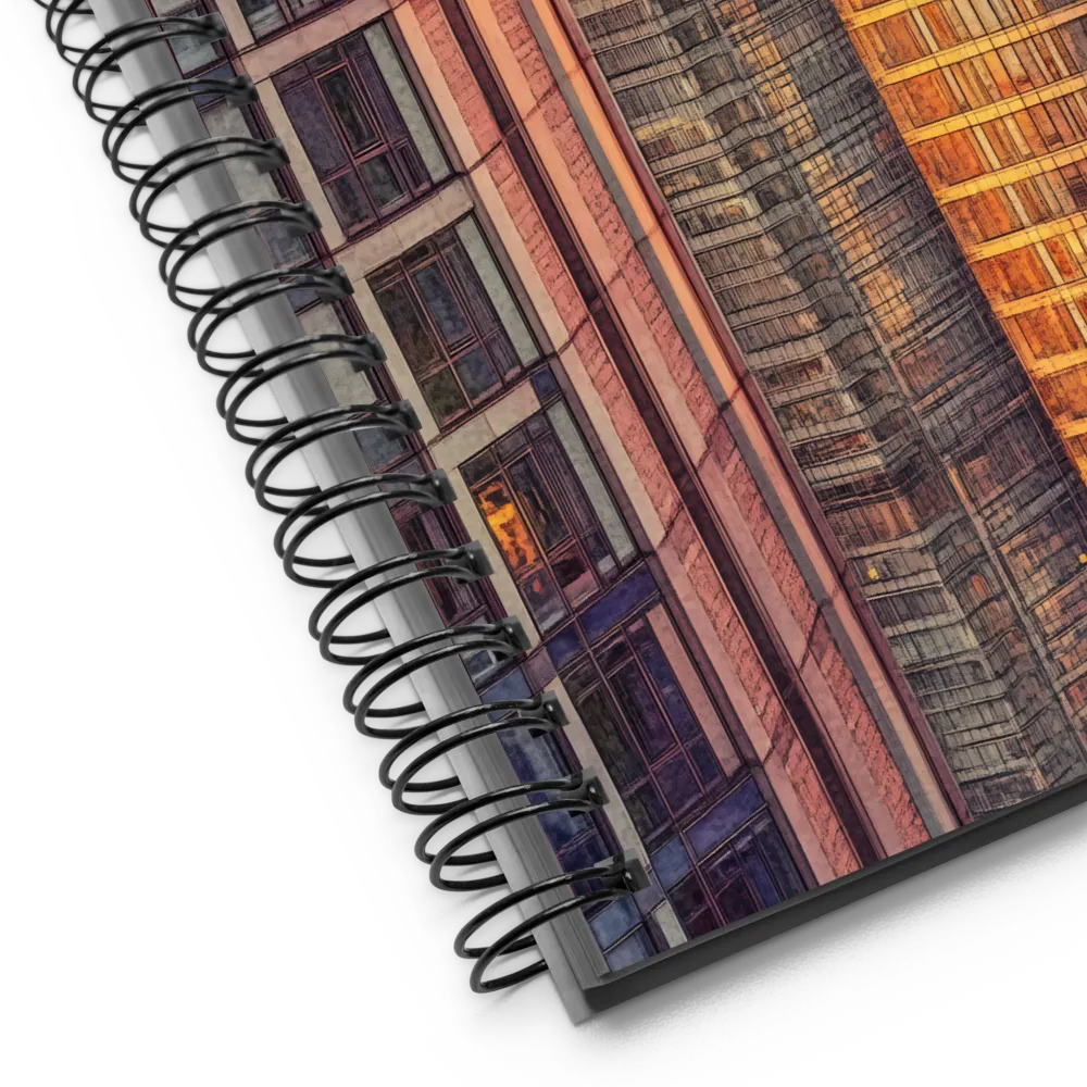 Urban Sunset Glow 
 Spiral Notebook | 140 pages