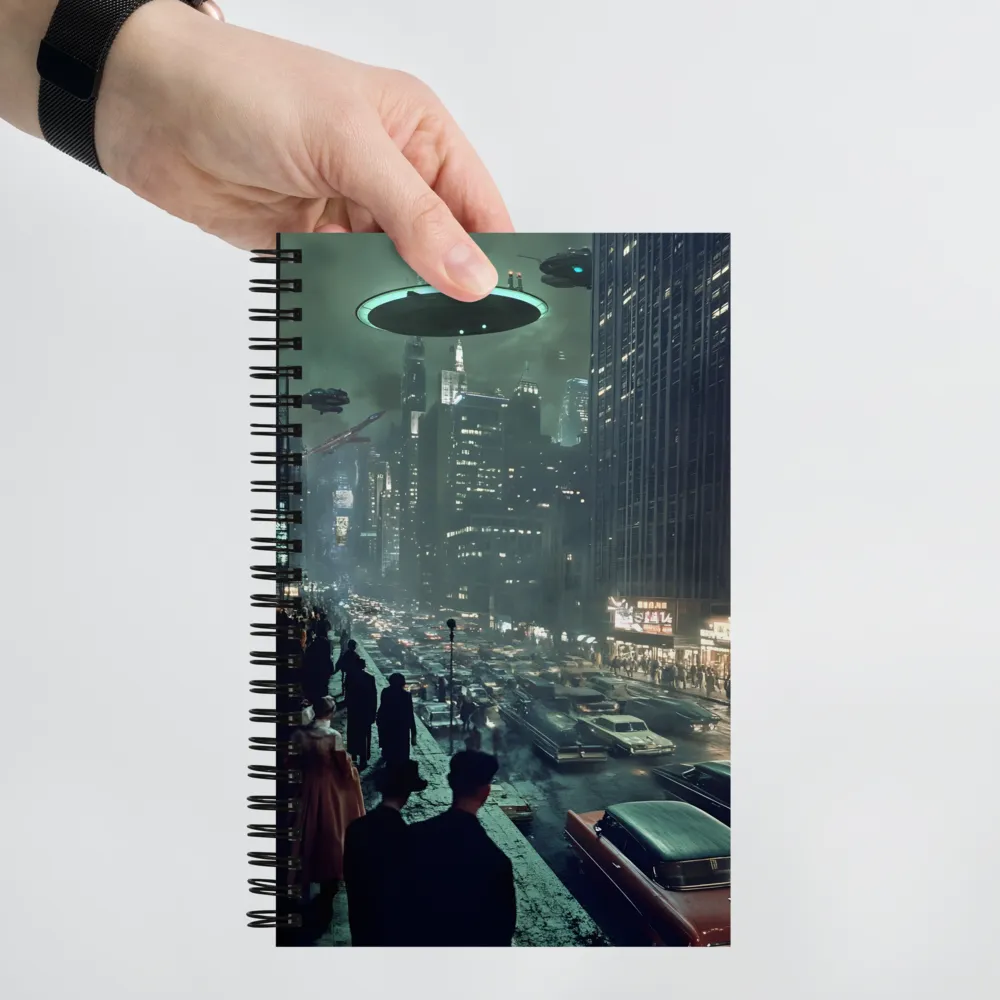 Neo-Noir Urban Future 
 Spiral Notebook | 140 pages