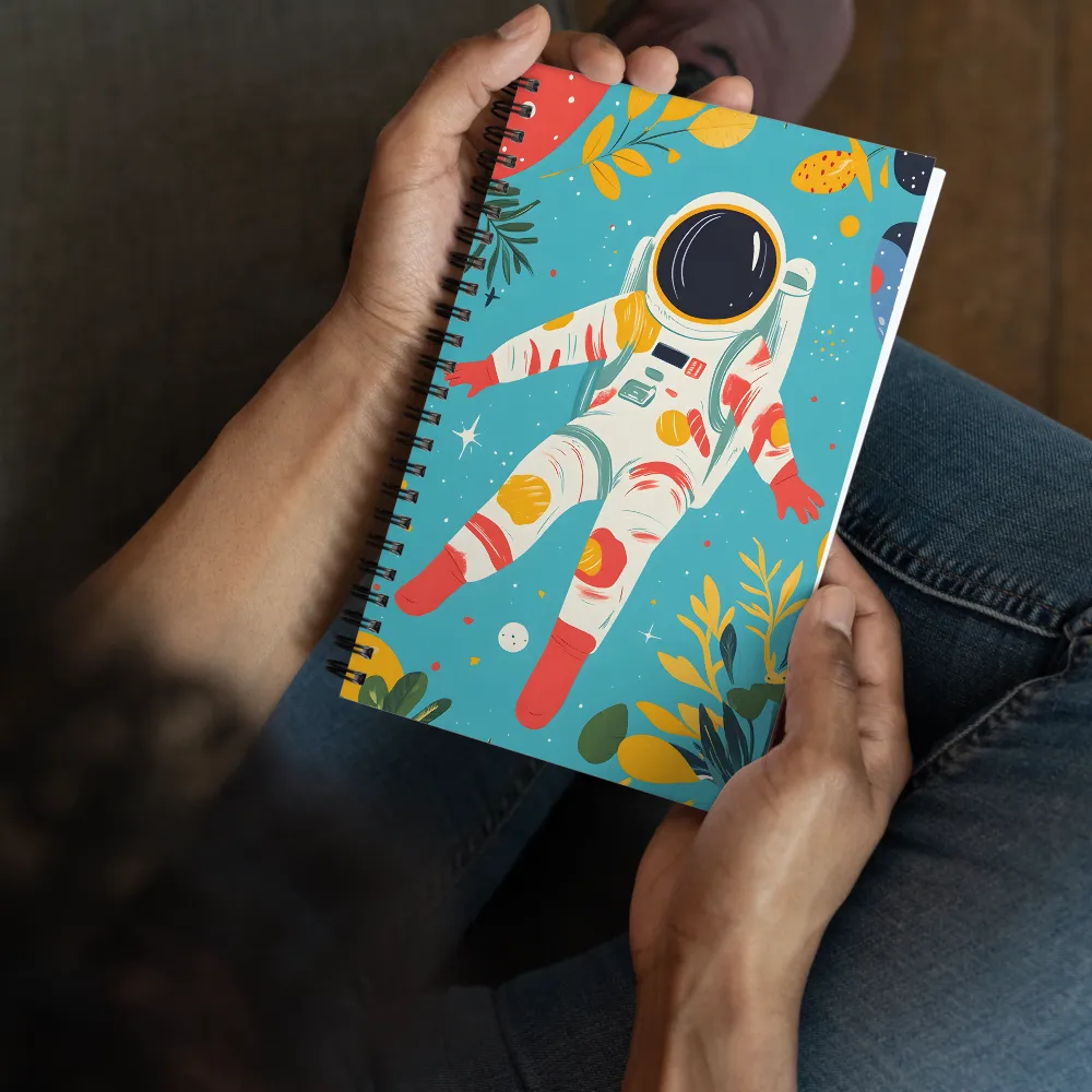 Floating in the Cosmic Garden 
 Spiral Notebook | 140 pages