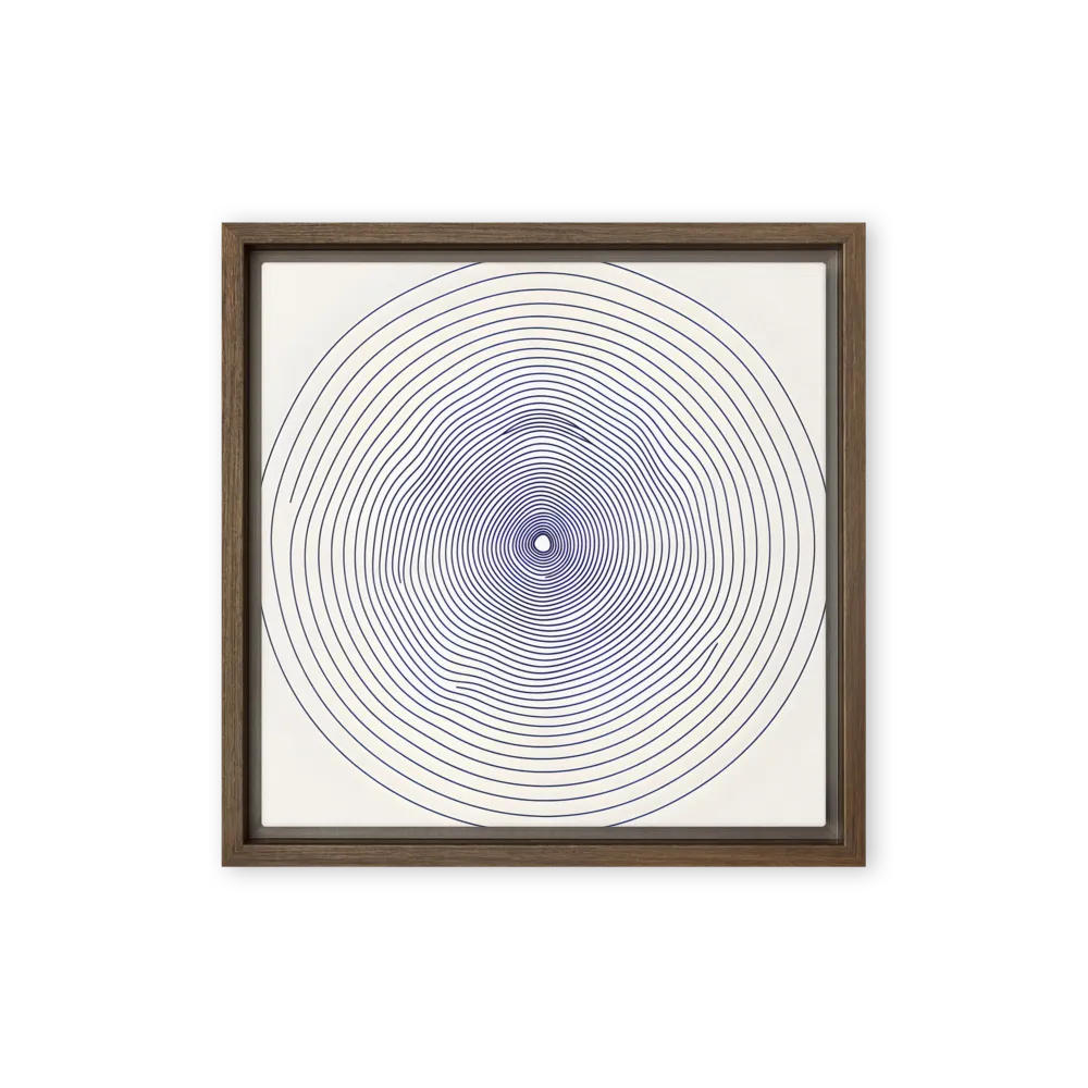 Hypnotic Spiral Resonance 
 Poster with Black Frame | 16″x 16″