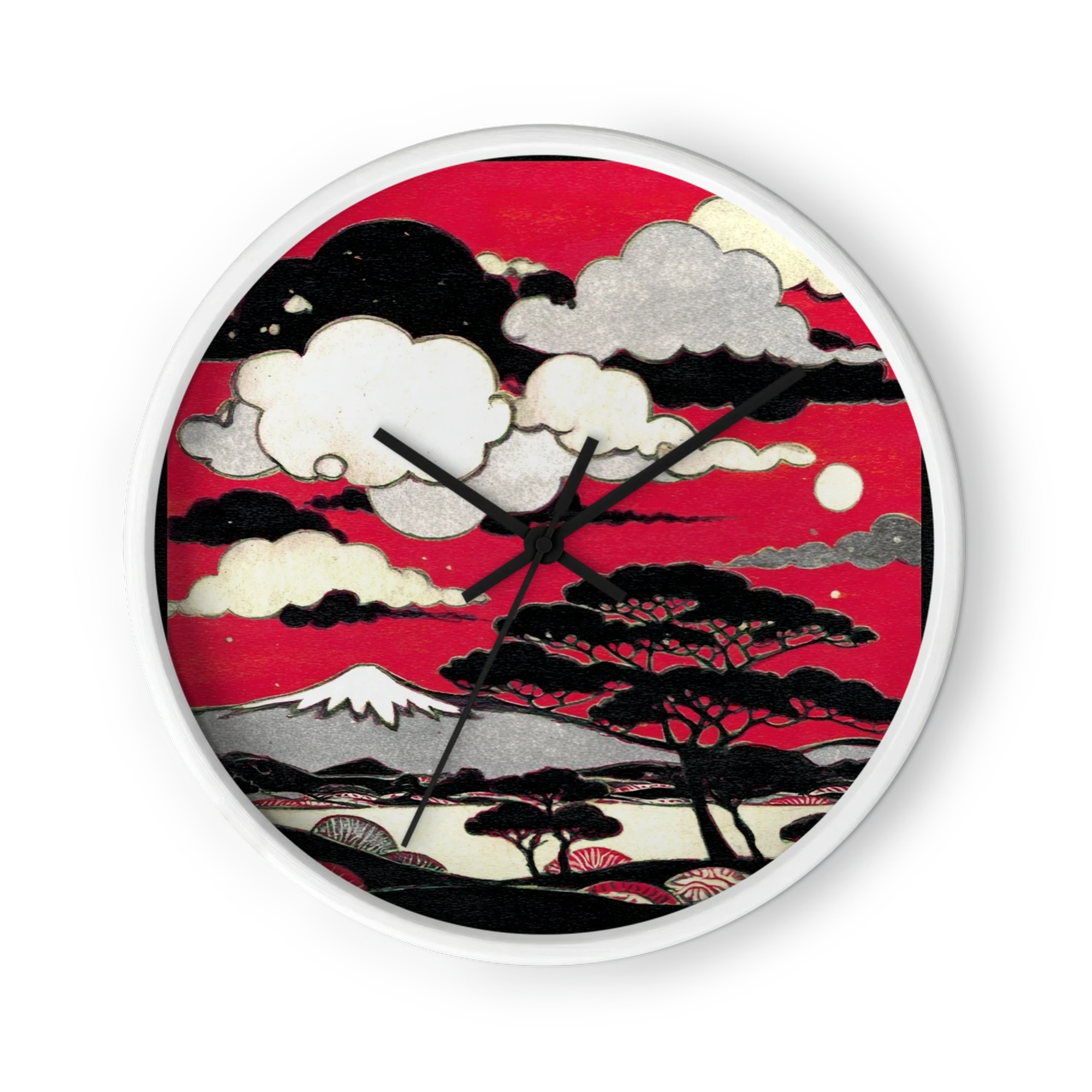 Crimson Sky over Mount Fuji