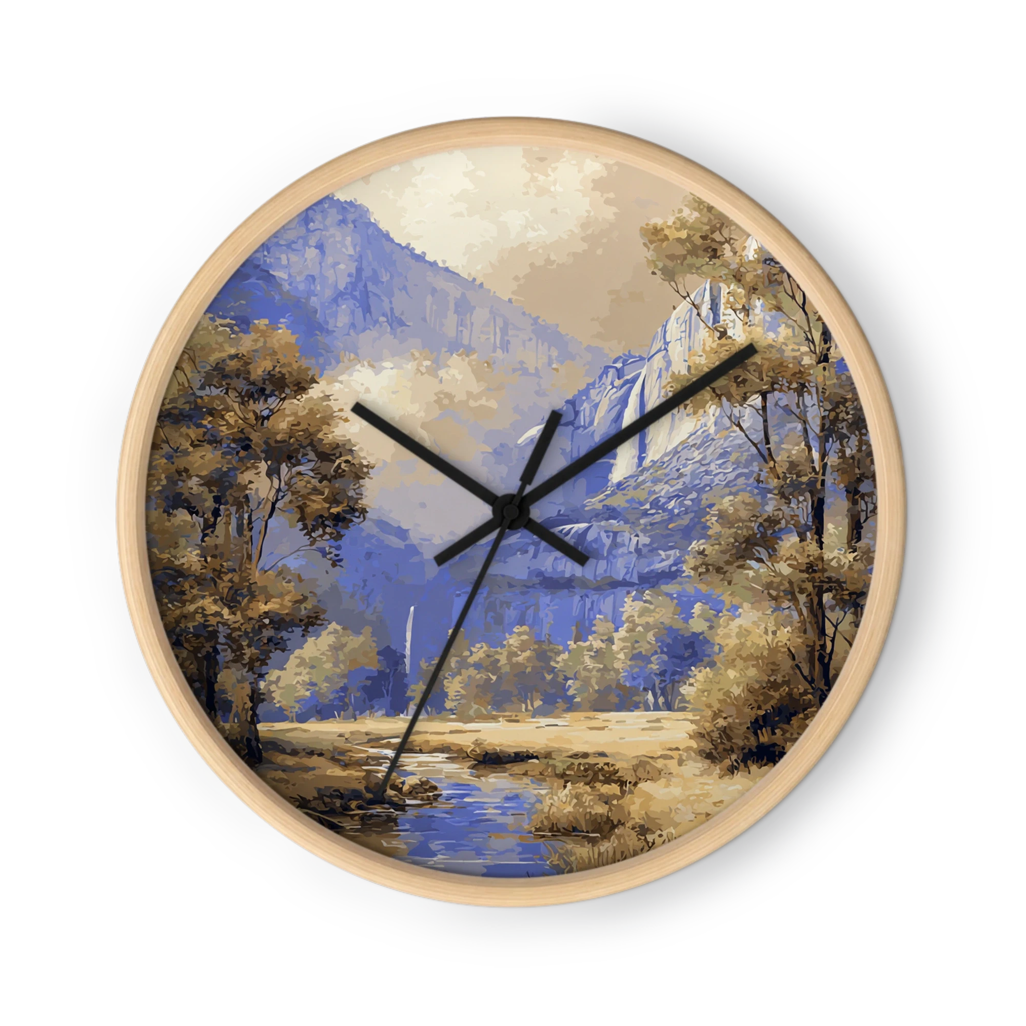 Vintage Paint-by-Number Wall Clocks — Periwinkle And Sepia