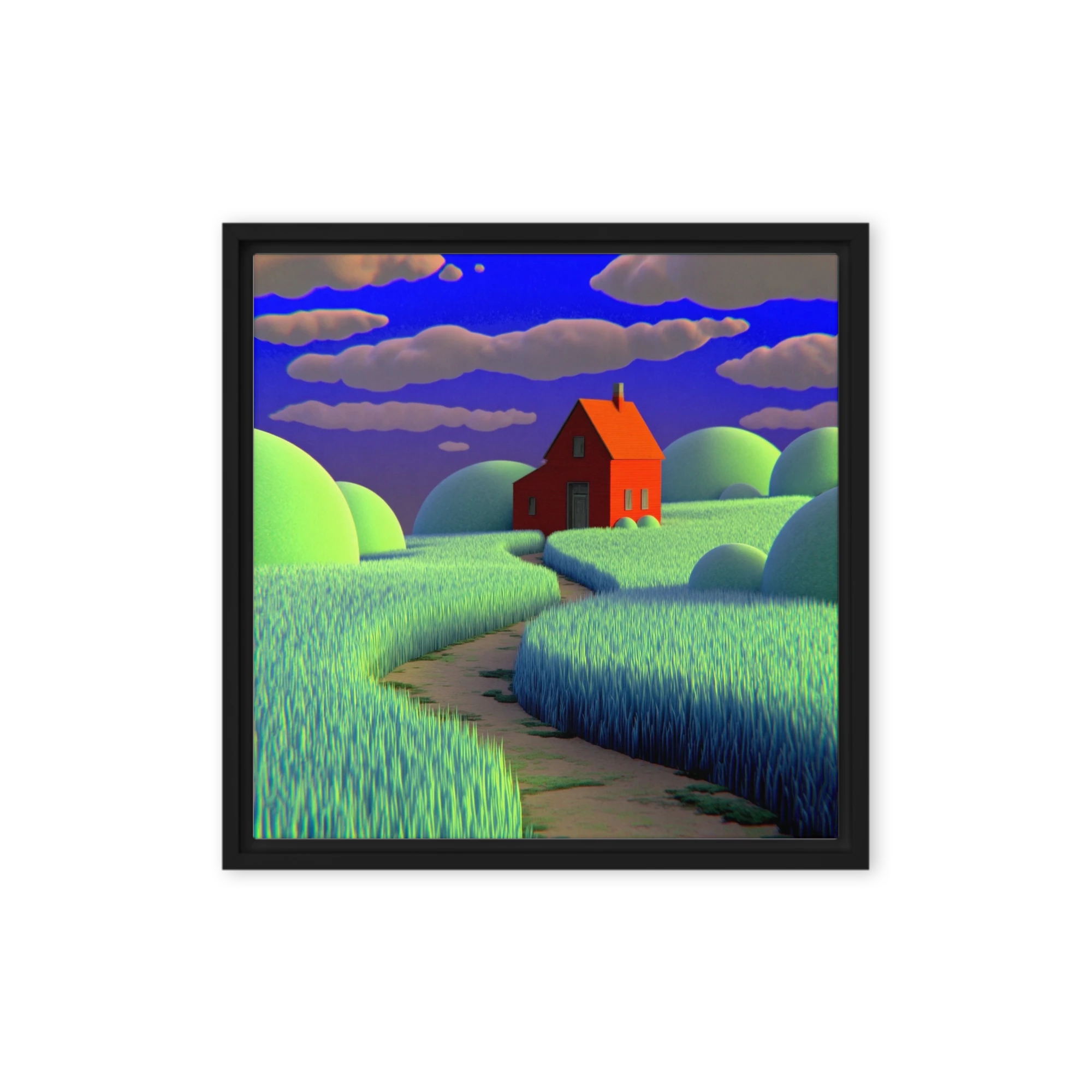 Red House on the Green Hill