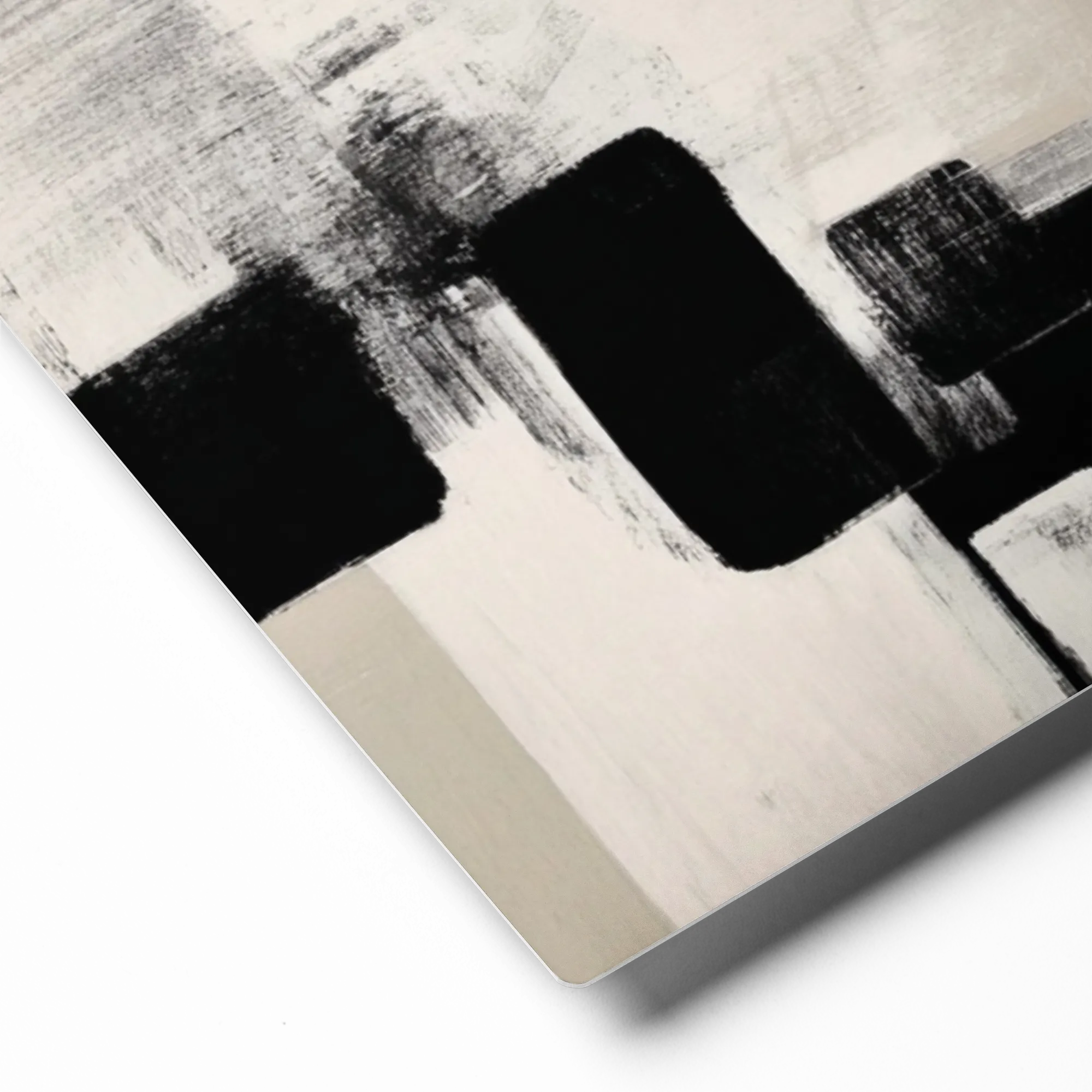 Structure and Void 
 Canvas with Brown Frame