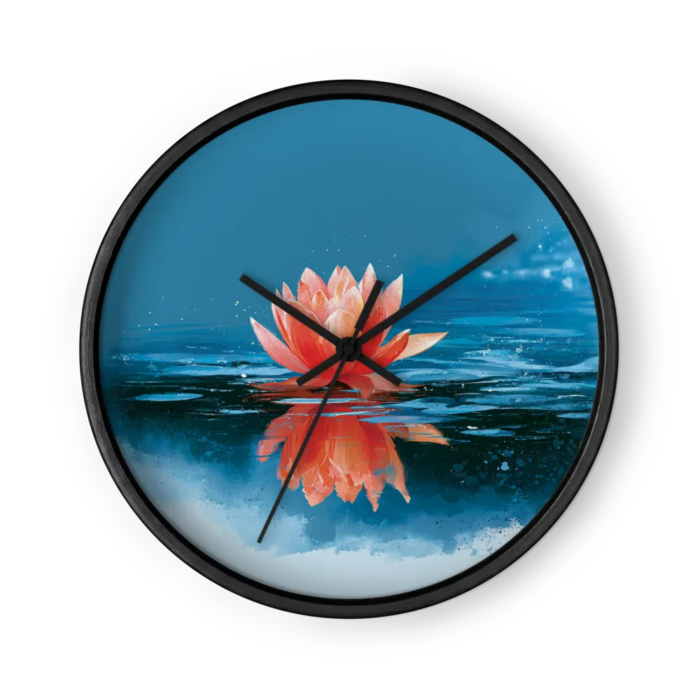 Luminous Lotus | Wall Clock