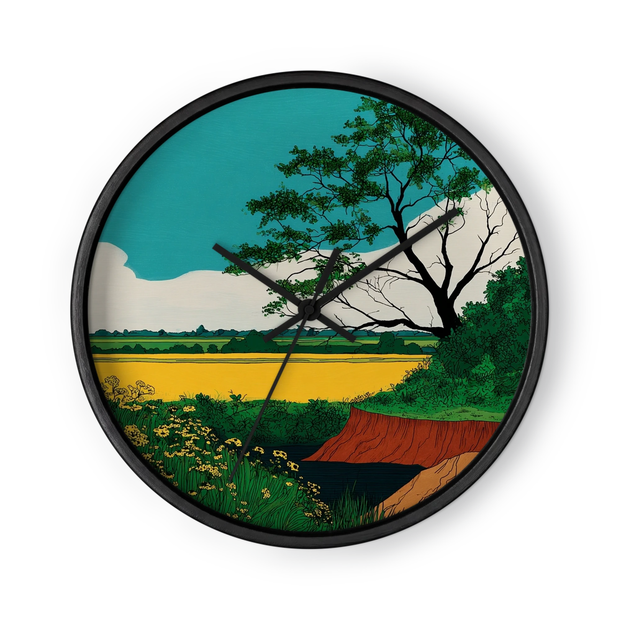 Tree Beside Yellow Fields