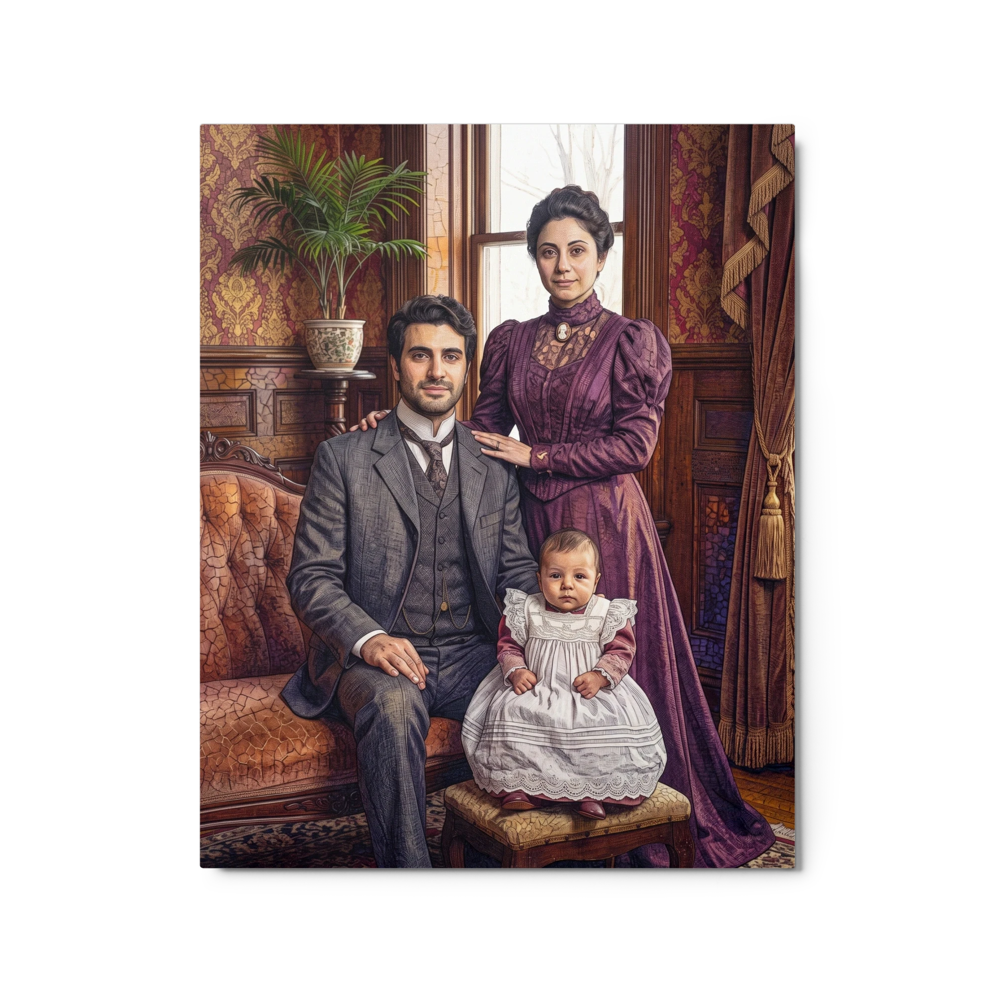 Family Portrait — Victorian Parlor