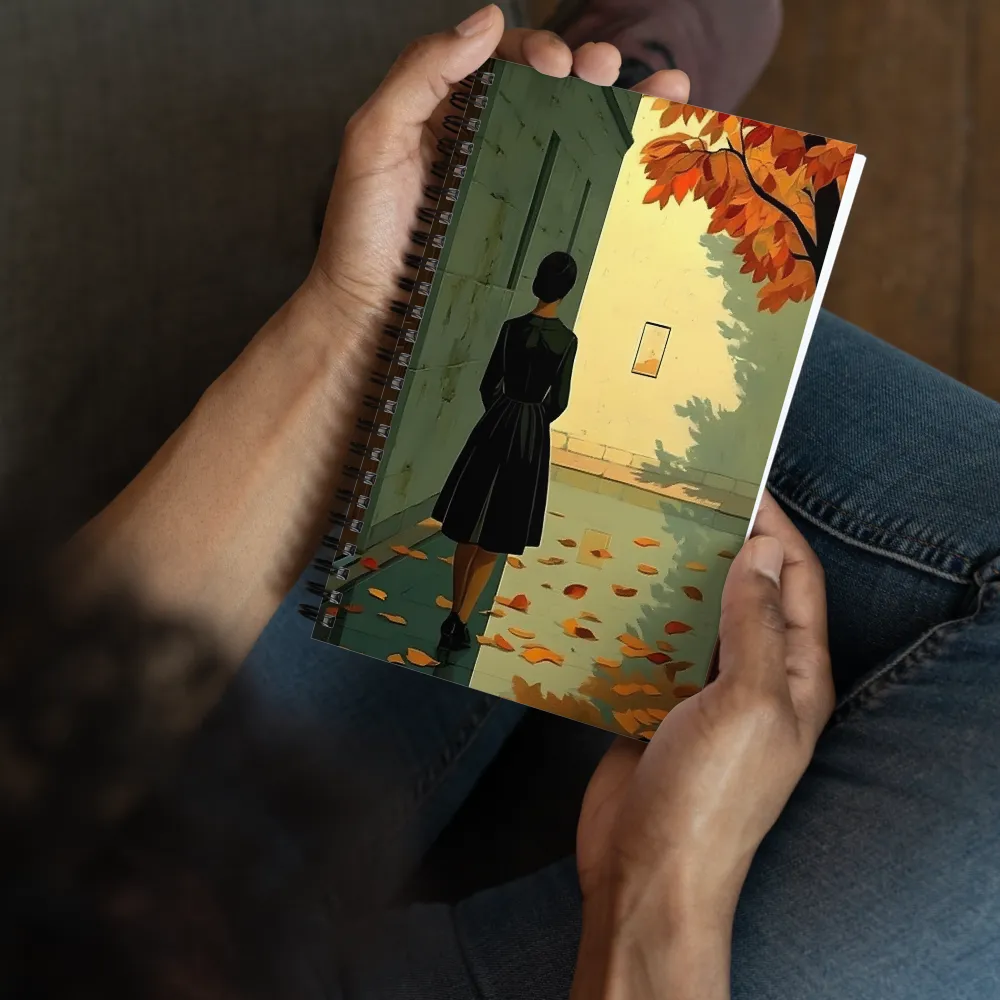 Solitary Autumn Stroll 
 Spiral Notebook | 140 pages