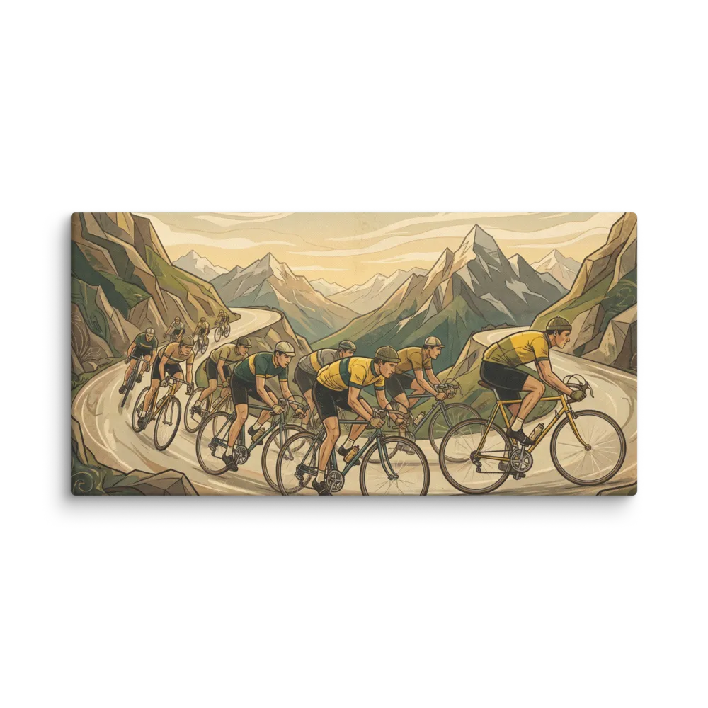 Alpine Race Day 
 Canvas | 12″x 24″