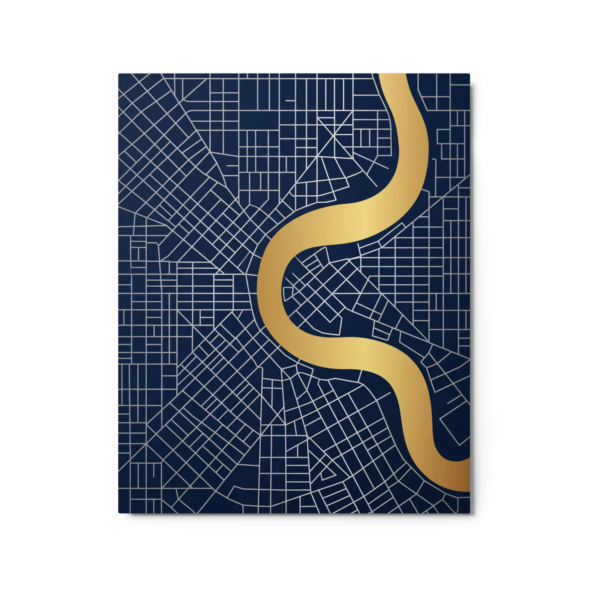 Art Deco City Map 
 Canvas | 18″x 24″