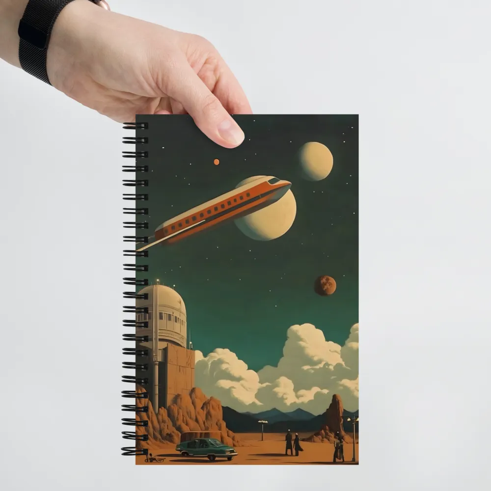 Retro Space Odyssey 
 Spiral Notebook | 140 pages