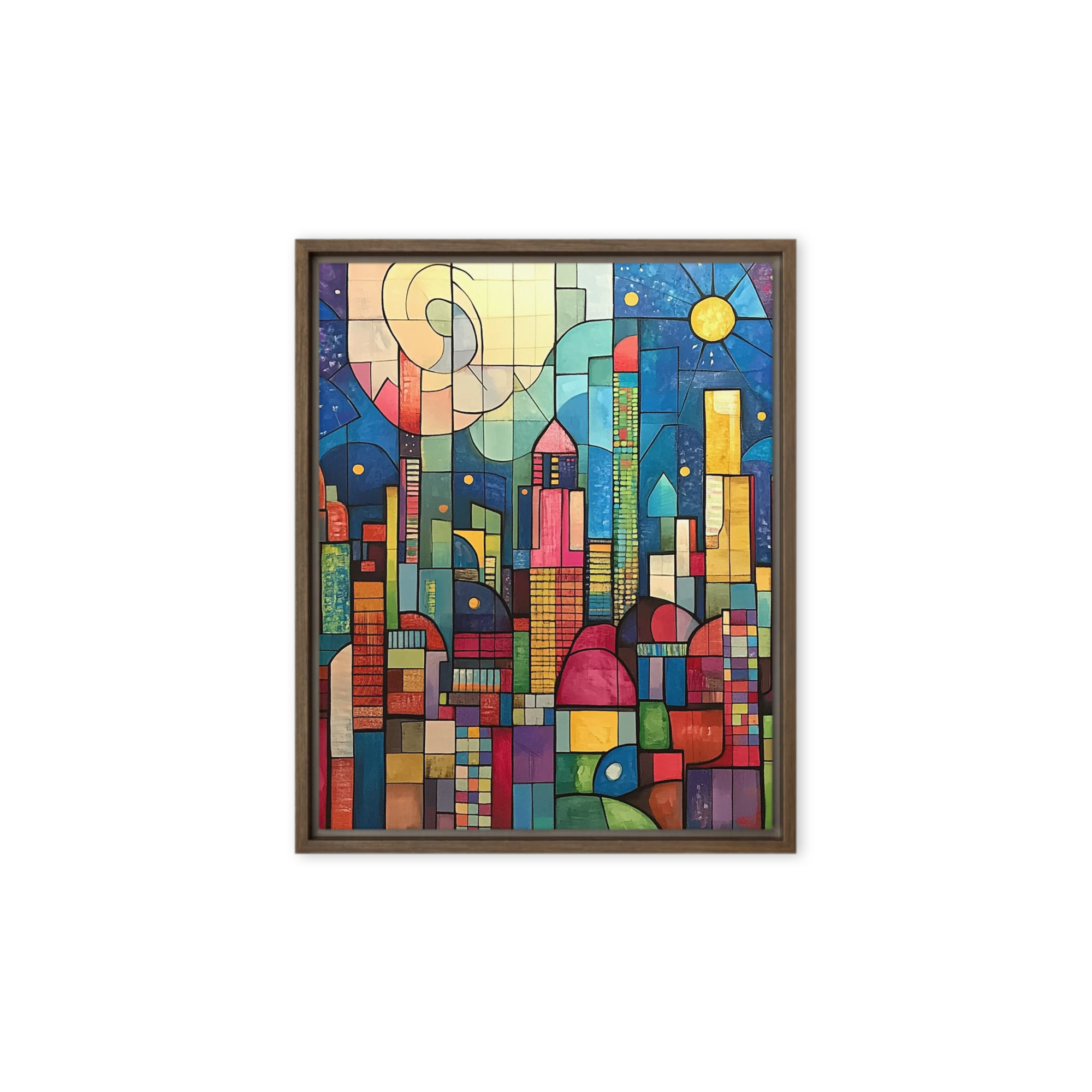 Vibrant Abstract Cityscape