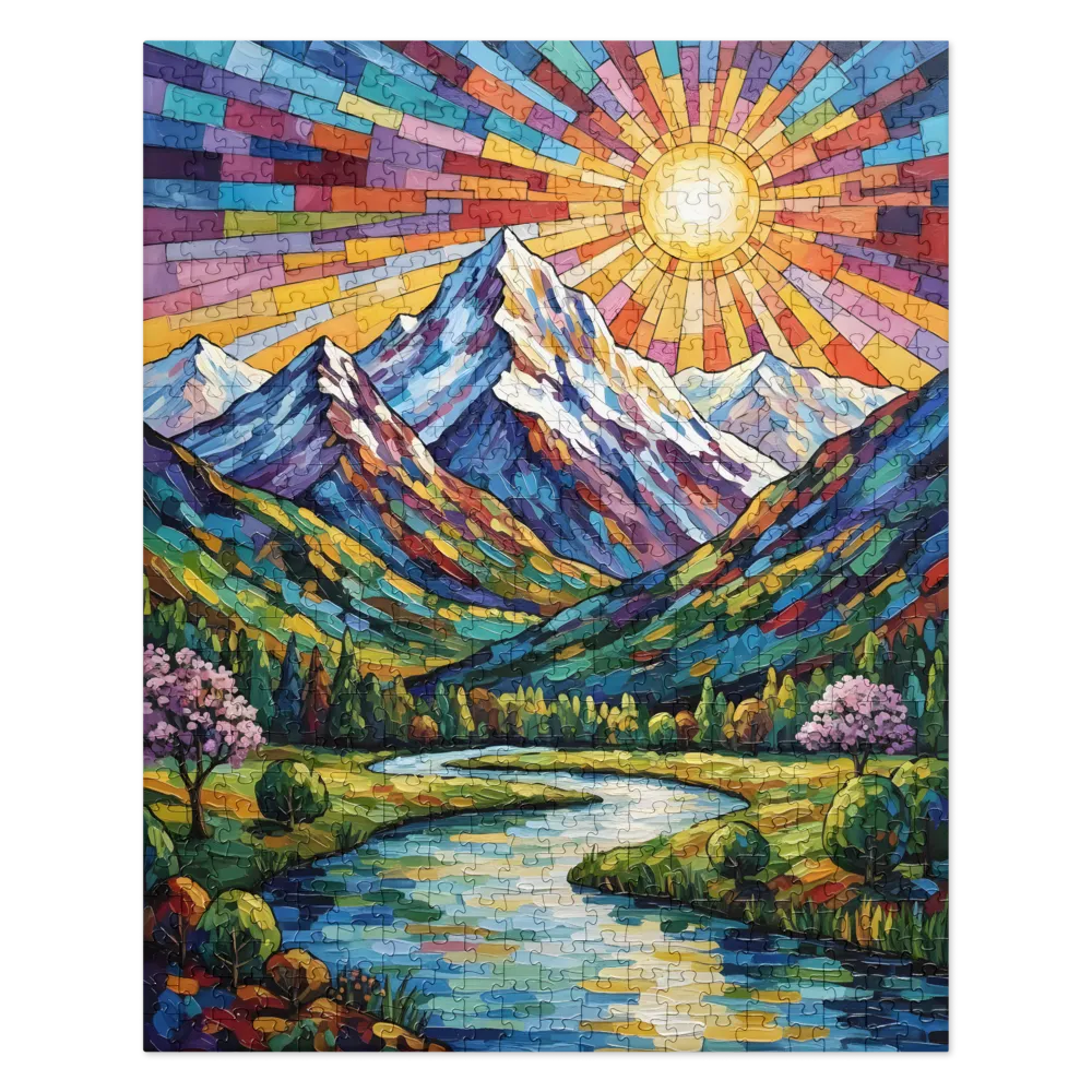 Radiant Mountainscape 
 Jigsaw Puzzle