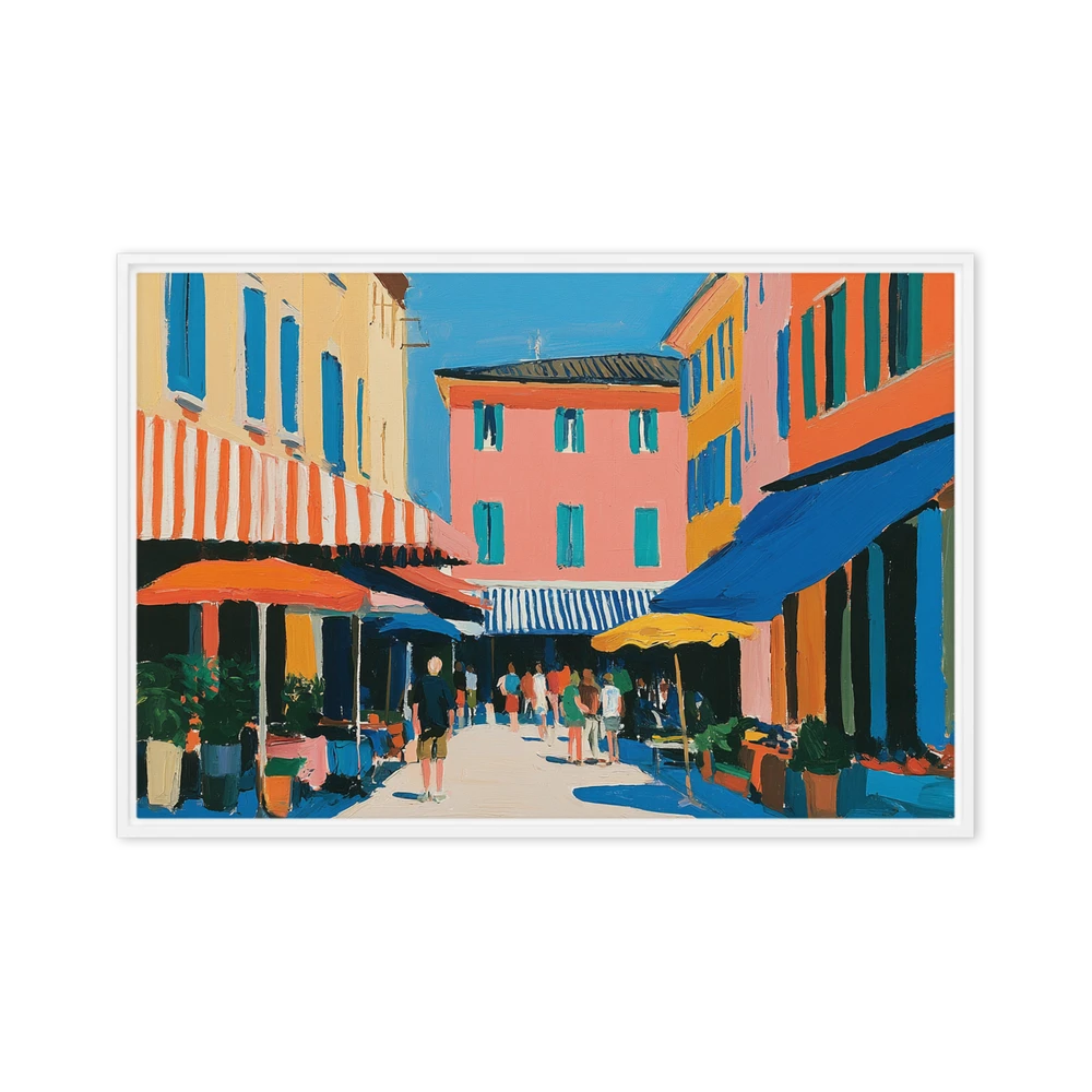 Sunny Riviera Street | Art Print