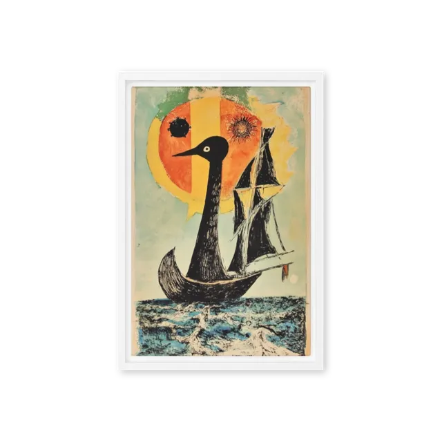 Surreal Swan Boat | Art Print