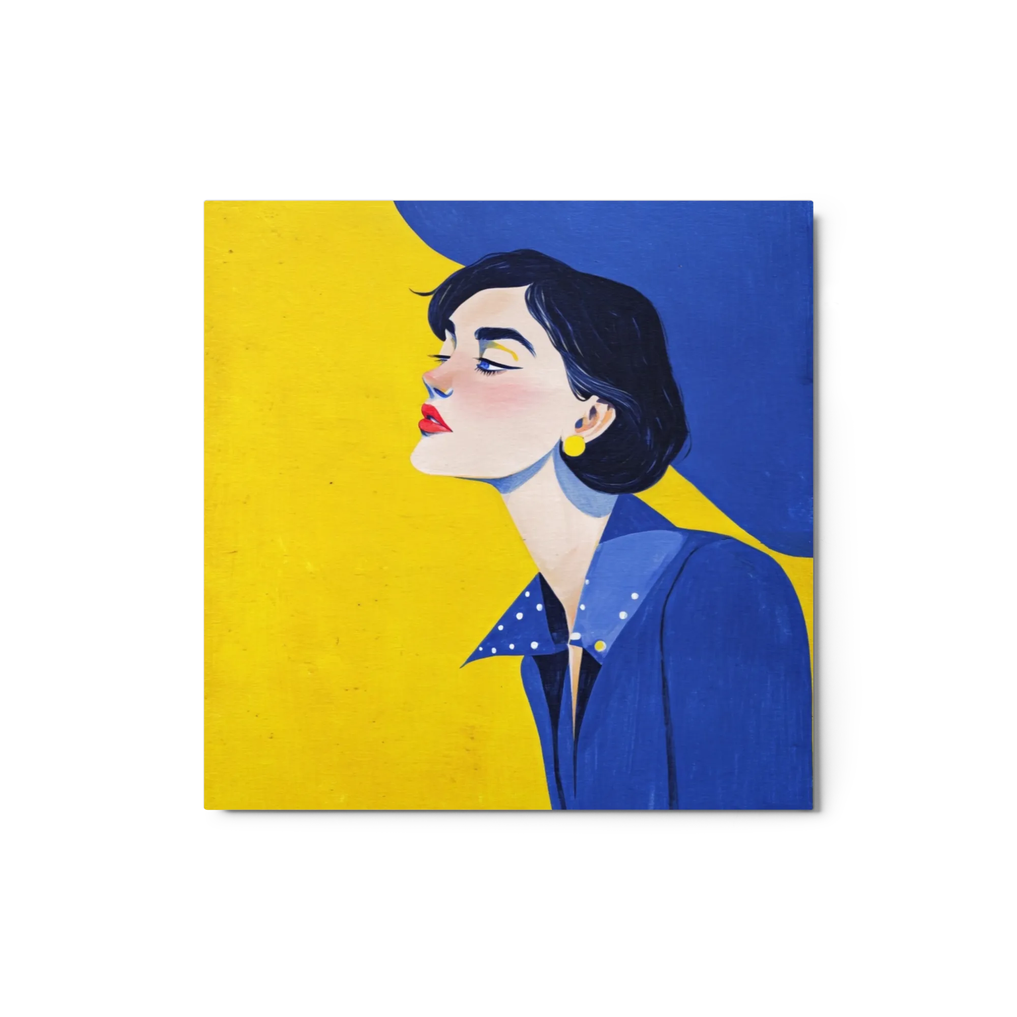 Profile in Yellow and Blue