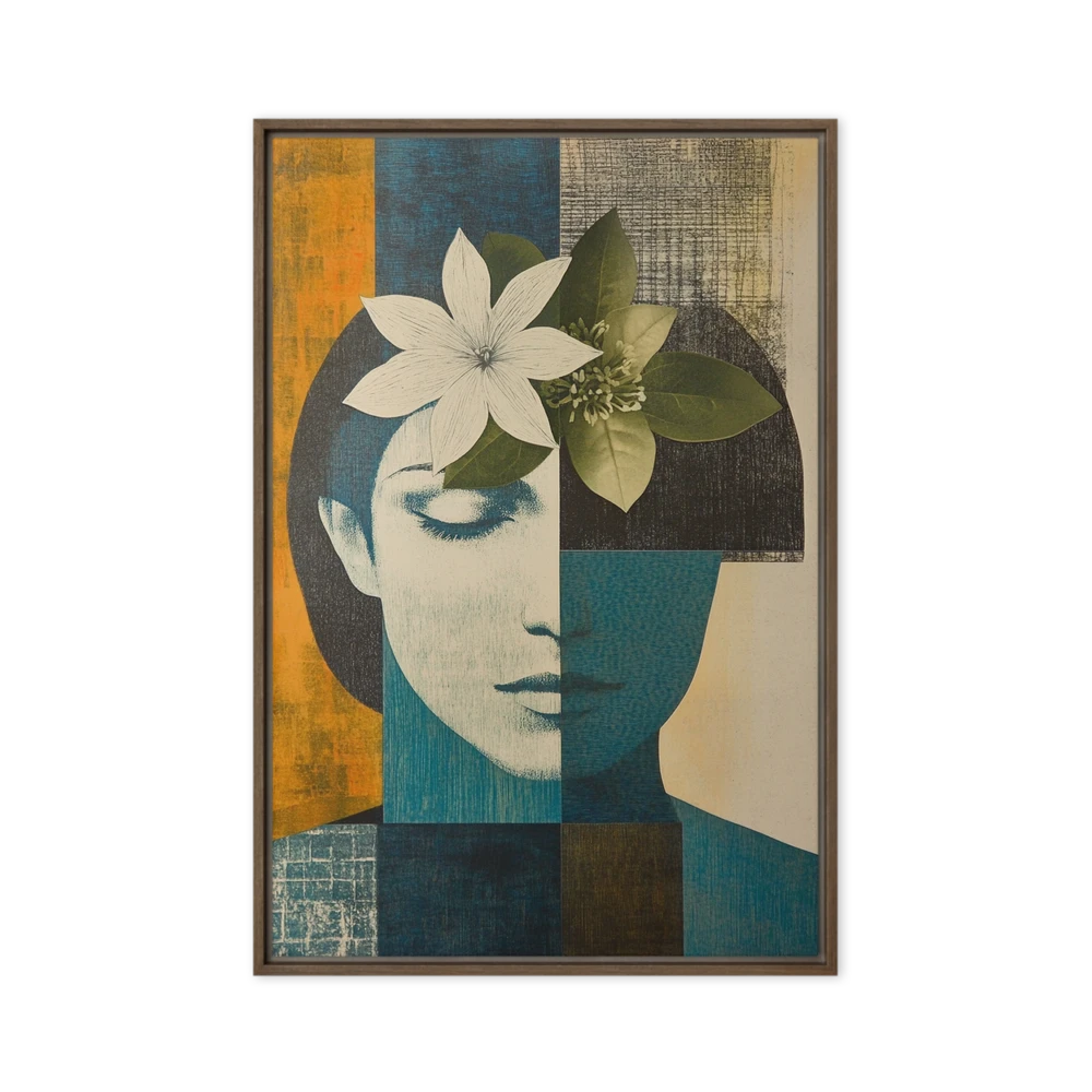 Fragmented Floral Portrait | Art Print